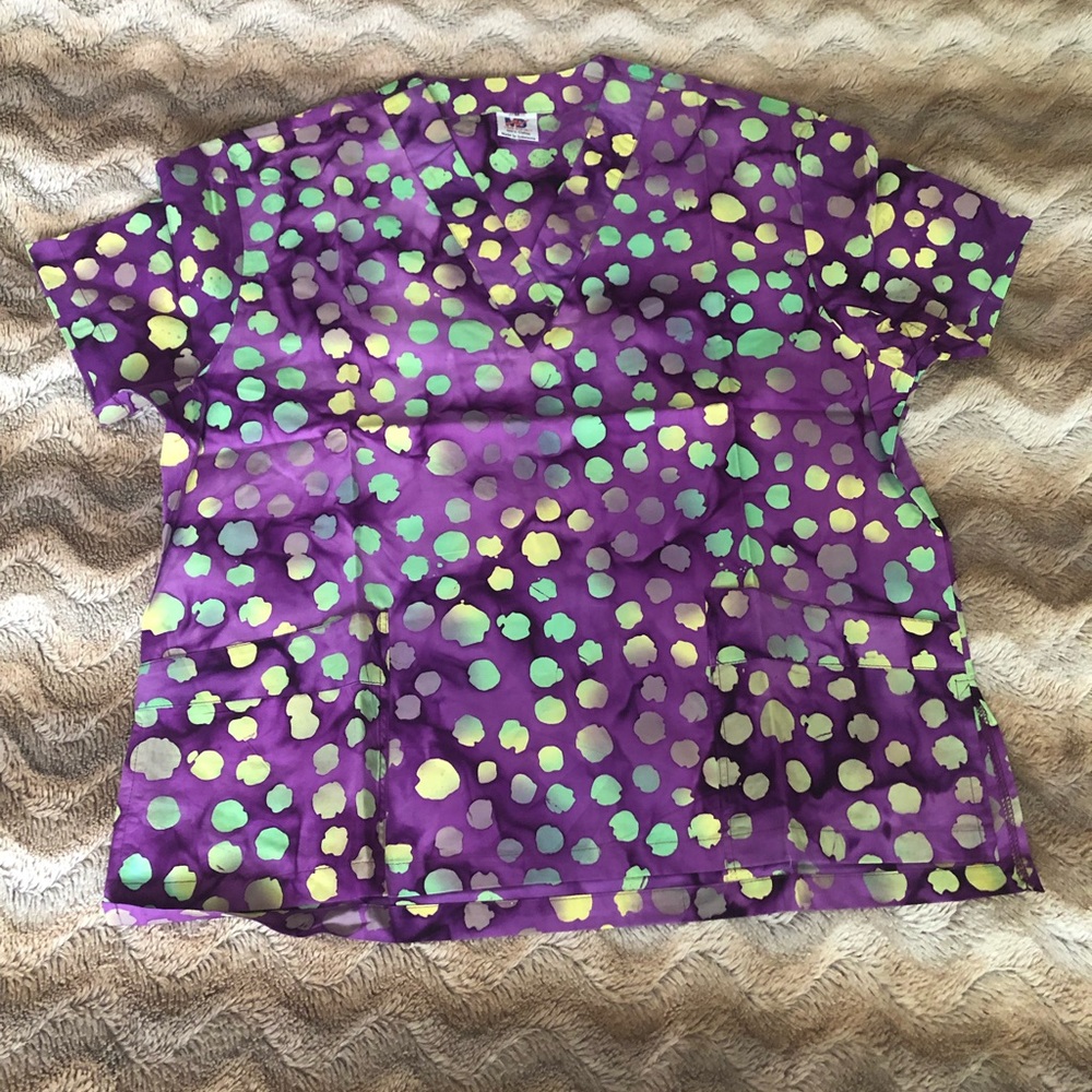 Scrub top with matching jacket